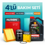Filtron BMW 1.16 Benzin Motul Eco-Lite 0W-20 Motor Yağı Filtre Seti (2019-2023) 4 Lü