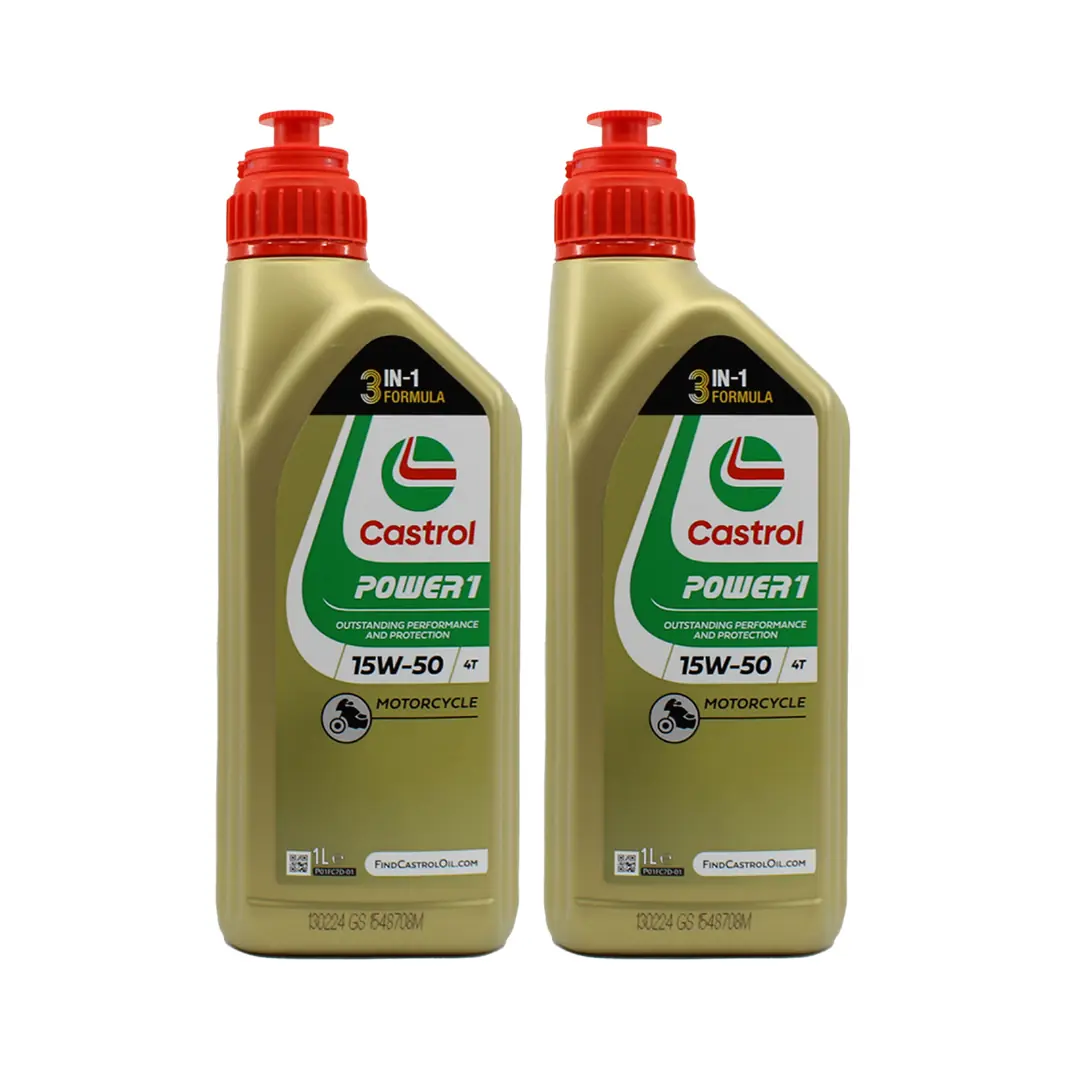 castrol-4t-power1-15w50-1lt-2adet Castrol Power 1 4T 15W50 1 Lt Motosiklet Yağı (2 Adet) - Görsel 1