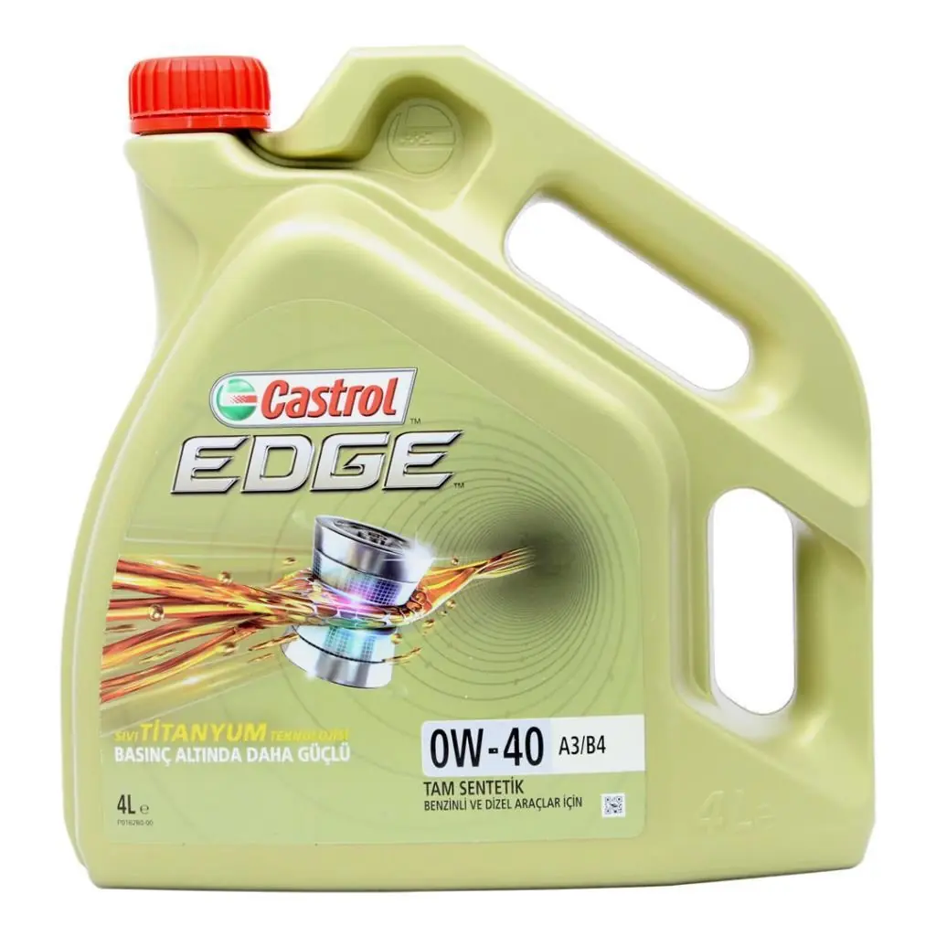 castrol-edge-0w40-4-lt Castrol Edge 0W40 4 Lt Tam Sentetik Motor Yağı - Görsel 1