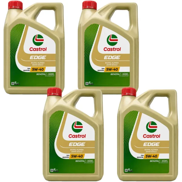 Castrol Edge 5W40 4 Lt Tam Sentetik Motor Yağı (4 Adet)