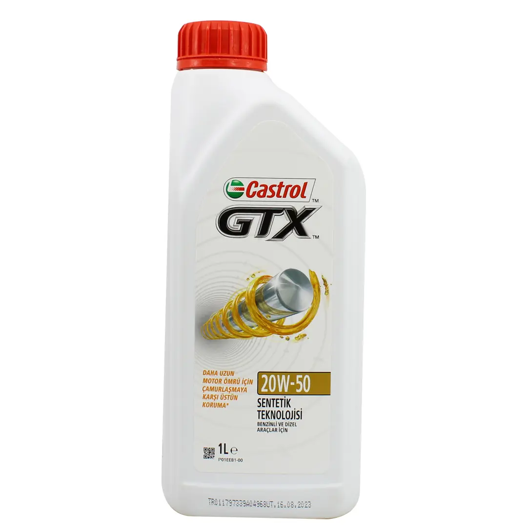 castrol-gtx-20w50-1lt Castrol GTX 20W50 1 Lt Sentetik Motor Yağı - Görsel 1