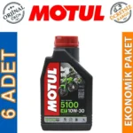 Motul 5100 10W30 4T 1 Lt Motosiklet Yağı (6 Adet)