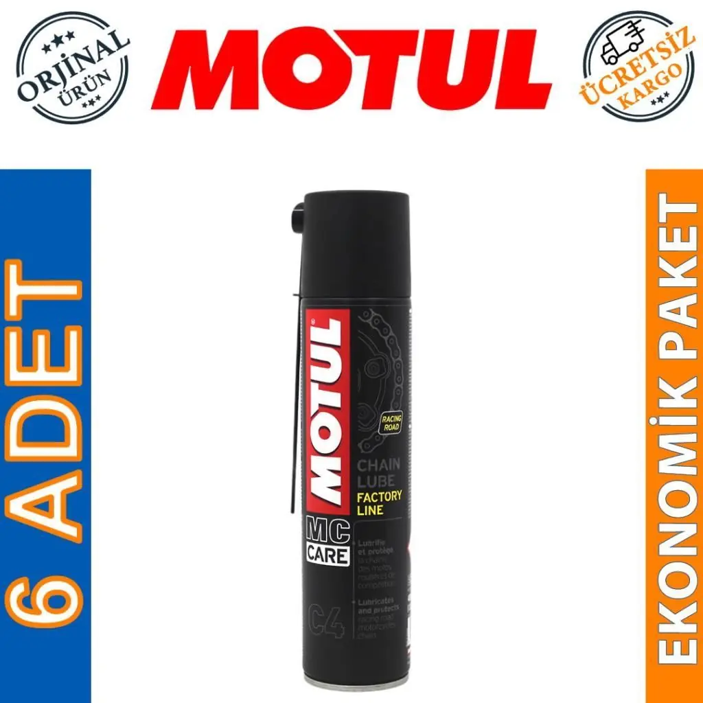image_1080 Motul C4 Zincir Yağı Sprey 400 Ml Chain Lube Factory Line (6 Adet) - Görsel 1