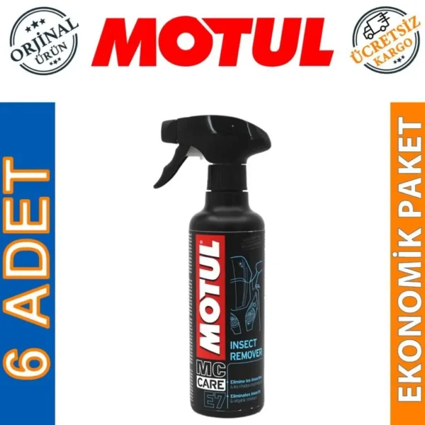 Motul E7 Insect Remover Sprey 400 Ml Böcek Temizleyici (6 Adet)