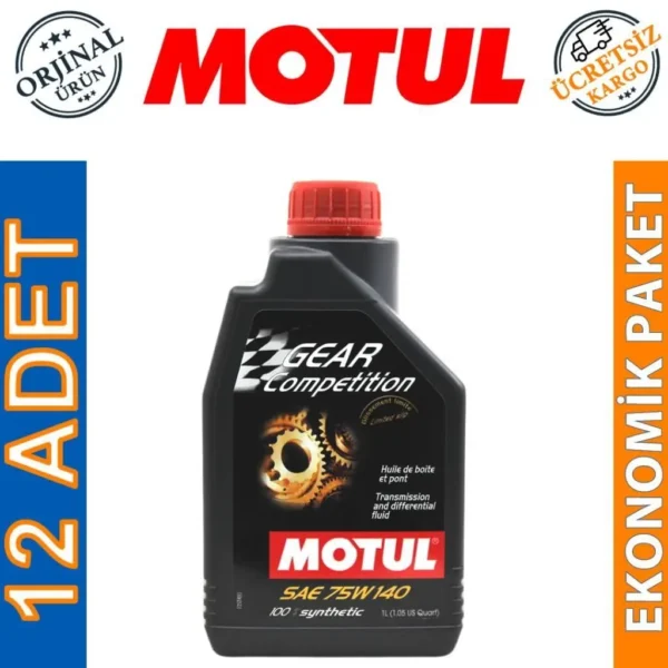 Motul Gear Competition 75W140 1 Lt Sentetik Şanzıman Yağı (12 Adet)