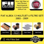 Fiat Albea 1.3 MultiJet (2003-09) 4'lü Fil Filtre Seti - Görsel 5