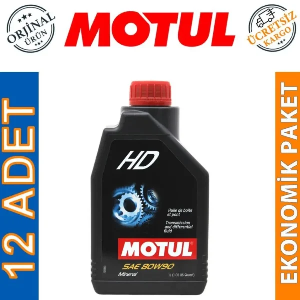 Motul HD SAE 80W90 1 Lt Manuel Şanzıman Yağı (12 Adet)