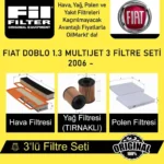 Fiat Doblo 1.3 MultiJet (2006 - ) 3'lü Filtre Seti - Görsel 5