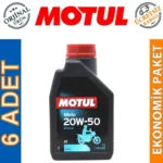 Motul Moto 4T 20W50 1 Lt Mineral Motosiklet Yağı (6 Adet)
