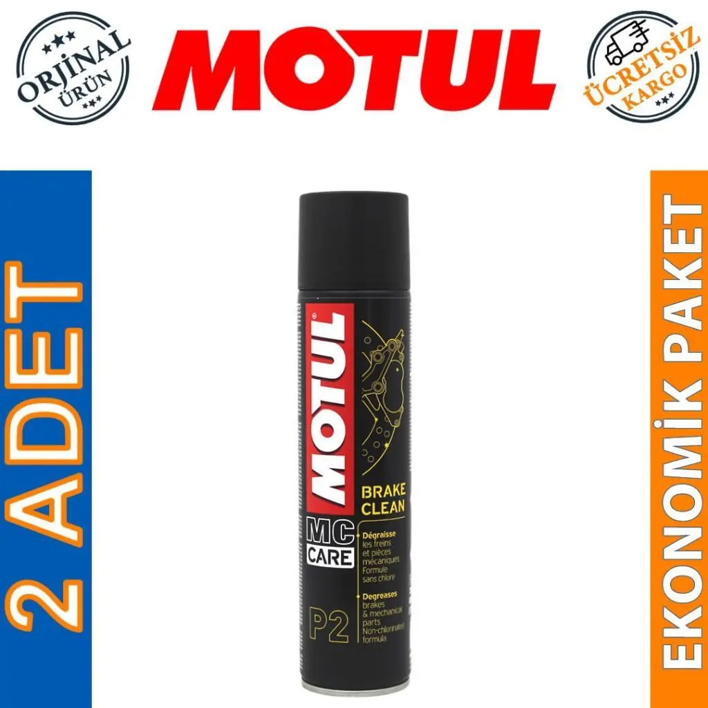 image_1080 Motul P2 Brake Clean Sprey 400 Ml Fren Balata Temizleyici (2 Adet) - Görsel 1