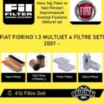 Fiat Fiorino 1.3 MultiJet (2007 - ) 4'lü Fil Filtre Seti - Görsel 5