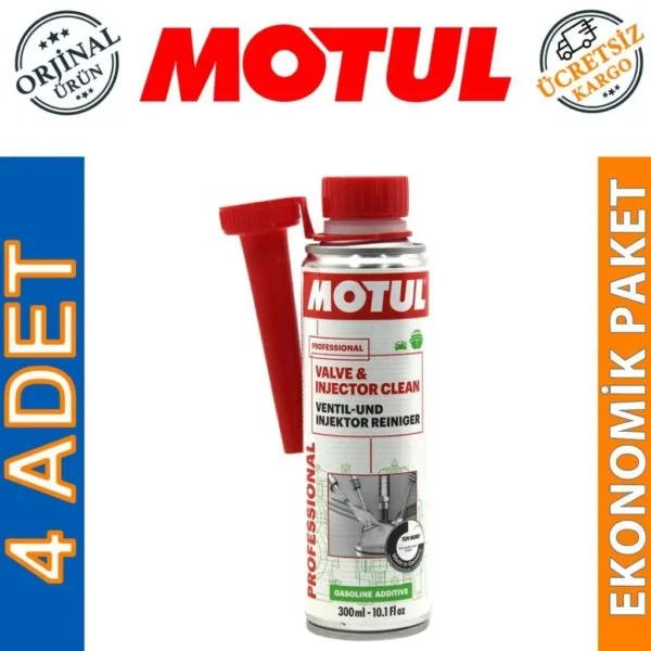Motul Valve & Injector 300 Ml Valf Enjektör Temizleyici (4 Adet)