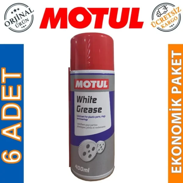 Motul White Gres Çok Amaçlı Beyaz Gres Sprey 400 Ml (6 Adet)