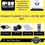 Renault Fluence 1.5 DCI (2010 - ) 4'lü Fil Filtre Seti - Görsel 5