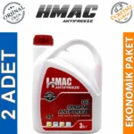 HMac Organik Kırmızı Antifriz 3 Lt -40 Derece (2 Adet)