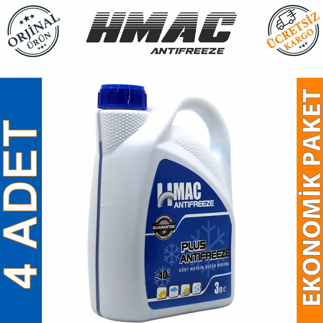 image_1080 HMac Yeşil Antifriz 3 Lt -40 Derece (4 Adet) - Görsel 1