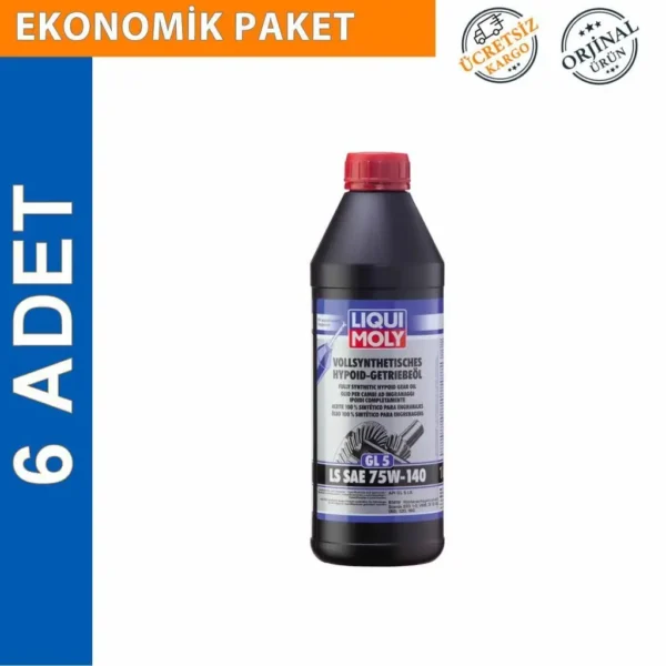Liqui Moly GL5 LS SAE 75W-140 Sentetik Hypoid Dişli Yağı 1 Lt (6 Adet) (4421)