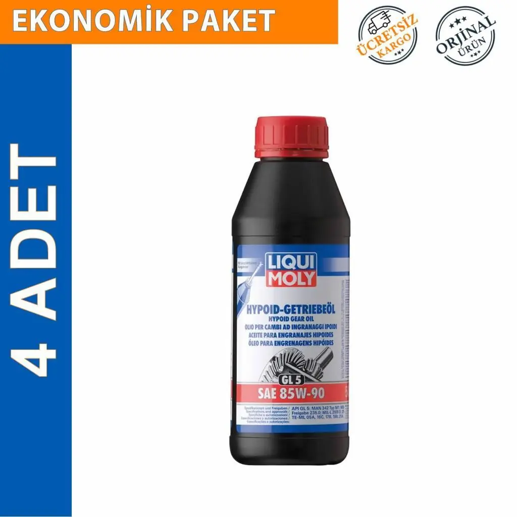 image_1080 Liqui Moly GL5 LS SAE 85W-90 Hypoid Şanzıman Yağı 1 Lt (4 Adet) (1410) - Görsel 1