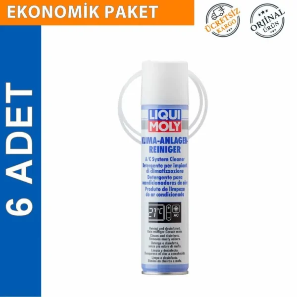 Liqui Moly Klima Sistem Temizleyici Sprey 250 ML (6 Adet) (4087)