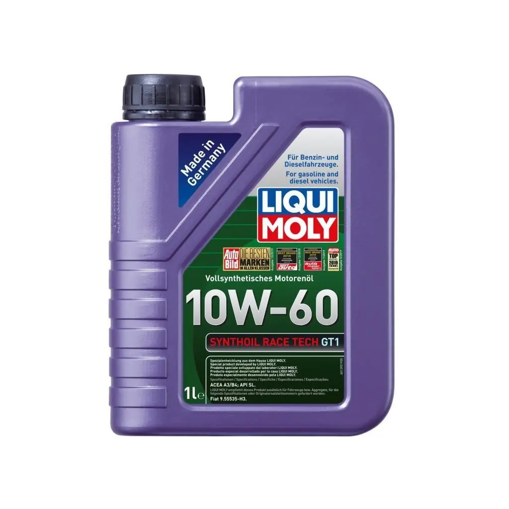 image_1080 Liqui Moly Synthoil Race Tech GT1 10W-60 Motor Yağı 1 Lt (8908) - Görsel 1