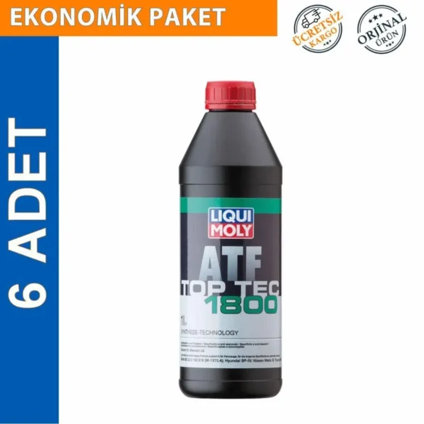 Liqui Moly Top Tec ATF 1800 Otomatik Şanzıman Yağı 1 Lt (6 Adet) (3687)