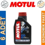 Motul 100 2T 1 Lt 2 Zamanlı Motosiklet Yağı (6 Adet)