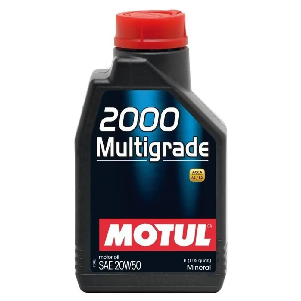 image_1080 Motul 2000 Multigrade 20W50 1 lt Mineral Motor Yağı - Görsel 1