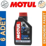 Motul 3000 10W40 4T 1 Lt 4 Zamanlı Motosiklet Yağı (6 Adet)