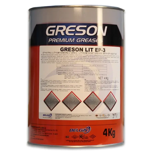 Lubex Greson LIT EP 3 4 Kg Lityum Sabunlu Gres