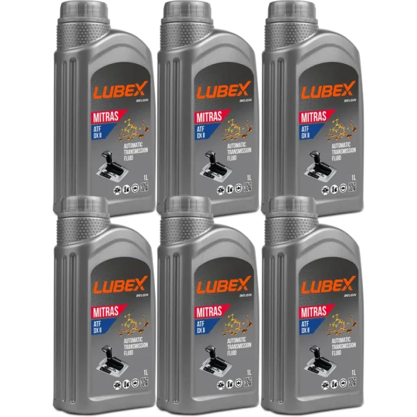 Lubex Mitras ATF DX II 1 Lt Otomatik Şanzıman Yağı (6 Adet)