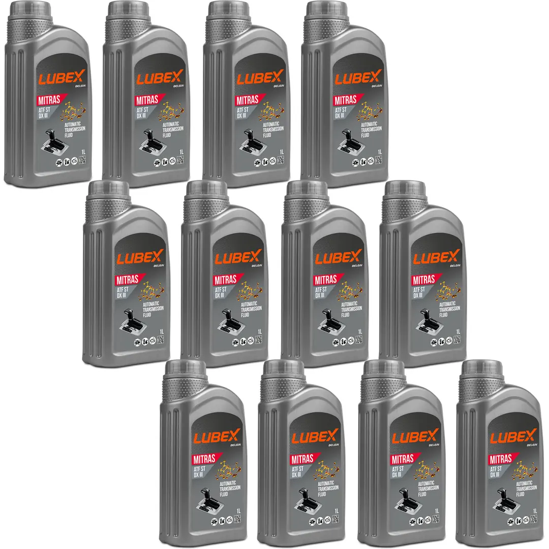 lubex-mitras-atf-dx-iii-dexron-3-1lt-12-adet Lubex Mitras ATF ST DEXRON III 1 Lt Otomatik Şanzıman Yağı (12 Adet) - Görsel 1