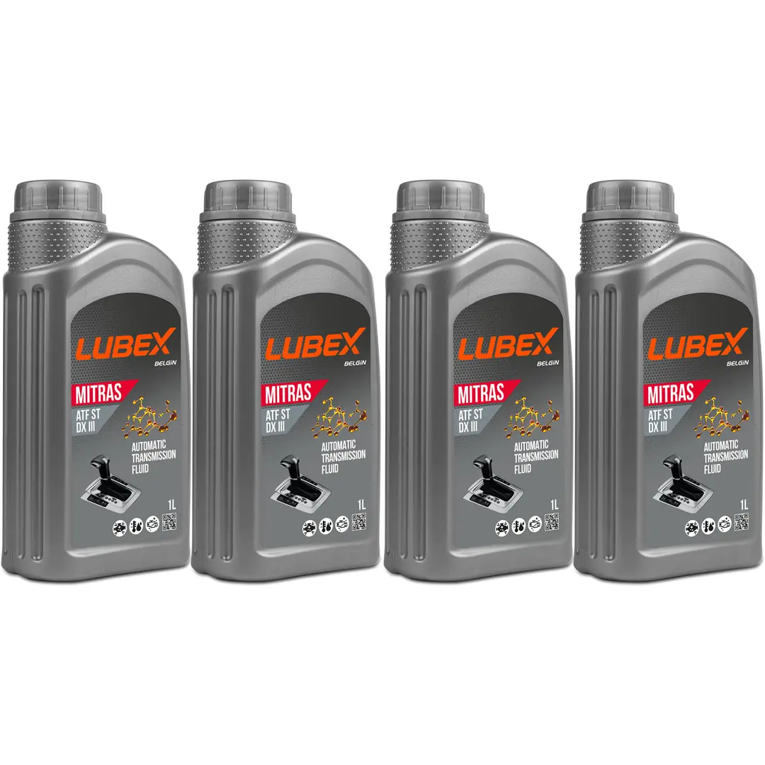 lubex-mitras-atf-dx-iii-dexron-3-1lt-4-adet Lubex Mitras ATF ST DEXRON III 1 Lt Otomatik Şanzıman Yağı (4 Adet) - Görsel 1