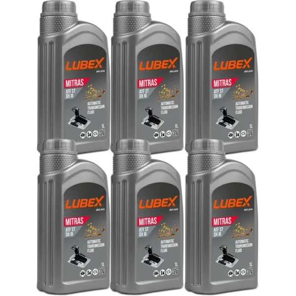 Lubex Mitras ATF ST DEXRON III 1 Lt Otomatik Şanzıman Yağı (6 Adet)