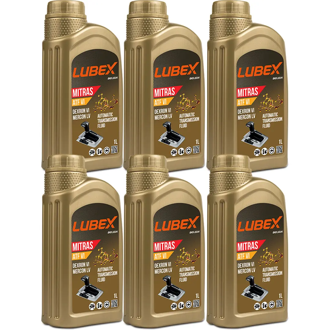 lubex-mitras-atf-vi-dexron-6-sanziman-yagi-1lt-6-adet Lubex Mitras ATF VI 1 Lt Dexron 6 Otomatik Şanzıman Yağı (6 Adet) - Görsel 1