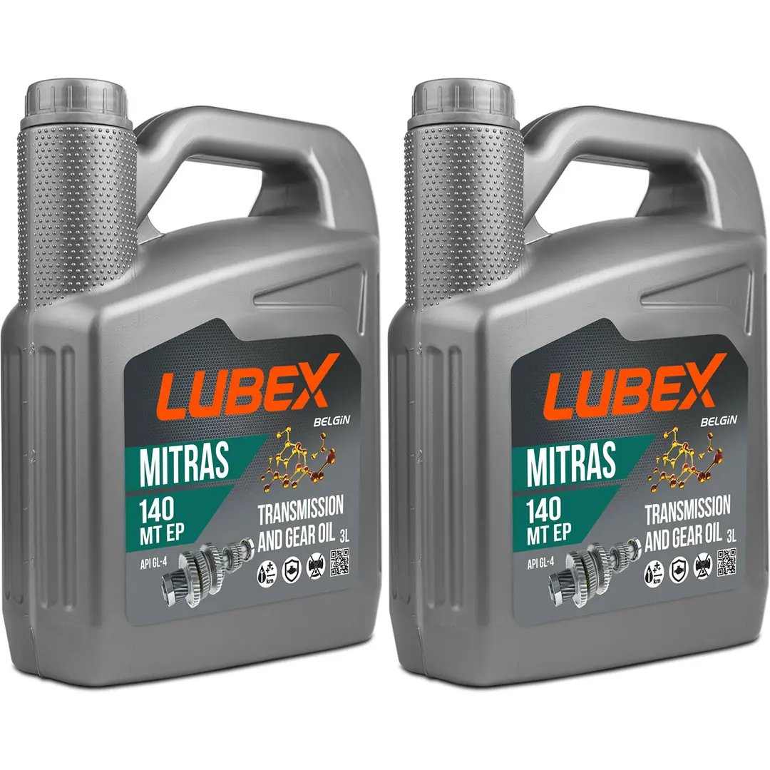 lubex-mitras-mt-ep-140-3lt-2-adet Lubex Mitras MT EP 140 3 Lt Şanzıman ve Diferansiyel Yağı (2 Adet) - Görsel 1