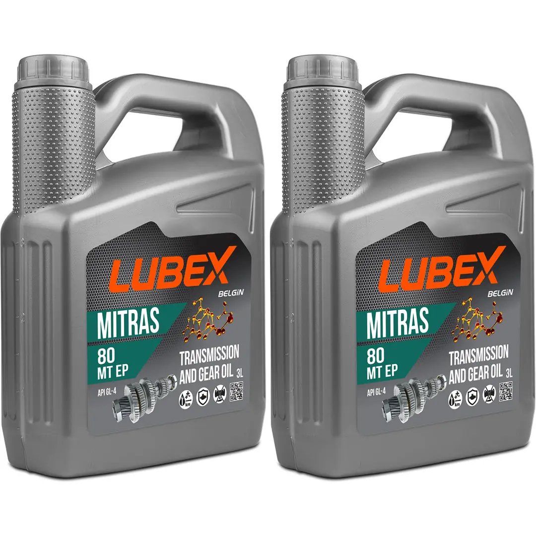 lubex-mitras-mt-ep-80-3lt-2-adet Lubex Mitras MT EP 80 3 Lt Şanzıman Yağı (2 Adet) - Görsel 1