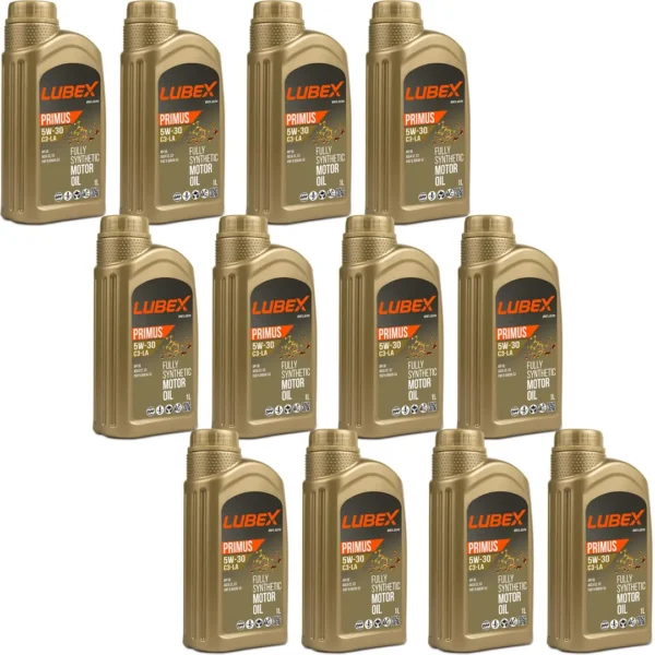 Lubex Primus C3-LA 5W30 1 Lt Tam Sentetik Motor Yağı (12 Adet)