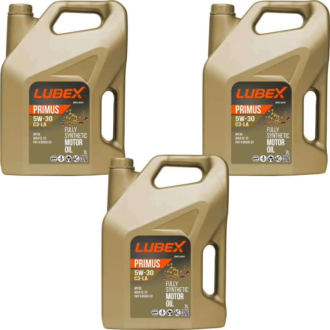 lubex-primus-c3-la-5w30-7lt-3-adet Lubex Primus C3-LA 5W30 7 Lt Tam Sentetik Motor Yağı (3 Adet) - Görsel 1