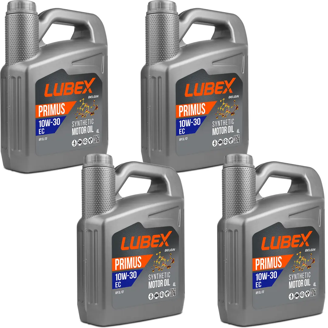 lubex-primus-ec-10w30-4lt-4-adet Lubex Primus EC 10W30 4 Lt Sentetik Motor Yağı (4 Adet) - Görsel 1