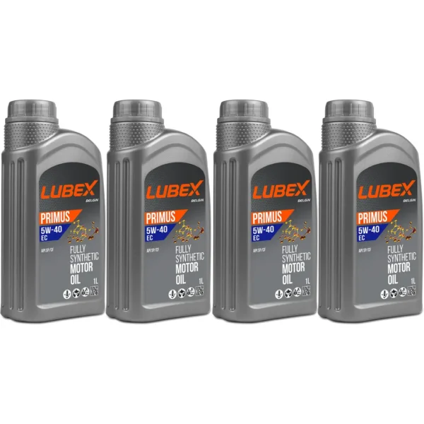 Lubex Primus EC 5W40 1 Lt Tam Sentetik Motor Yağı (4 Adet)