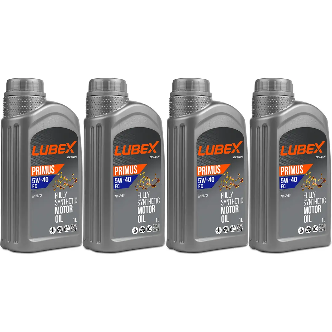 lubex-primus-ec-5w40-1lt-4-adet Lubex Primus EC 5W40 1 Lt Tam Sentetik Motor Yağı (4 Adet) - Görsel 1