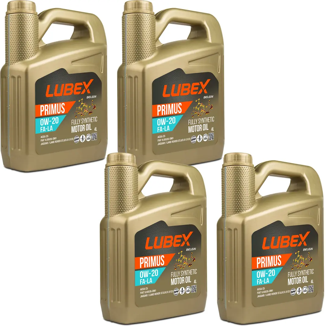 lubex-primus-fa-la-0w20-4lt-4-adet Lubex Primus FA-LA 0W20 4 Lt Tam Sentetik Motor Yağı (4 Adet) - Görsel 1