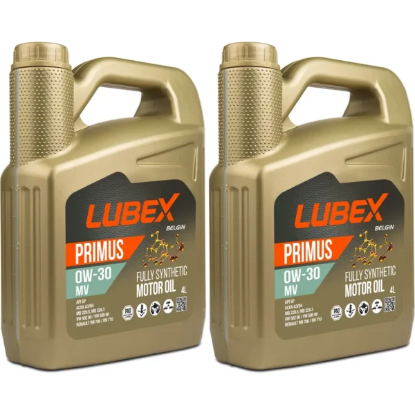 Lubex Primus MV 0W30 4 Lt Tam Sentetik Motor Yağı (2 Adet)