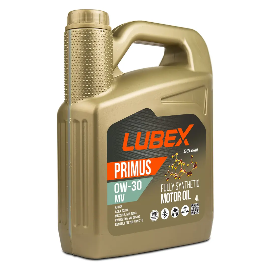 lubex-primus-mv-0w30-4lt Lubex Primus MV 0W30 4 Lt Tam Sentetik Motor Yağı - Görsel 1