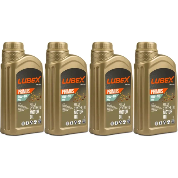 Lubex Primus MV 0W40 1 Lt Tam Sentetik Motor Yağı (4 Adet)