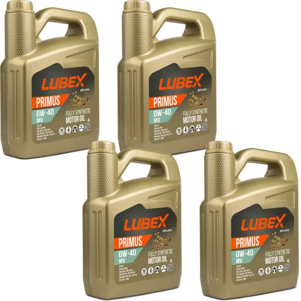 Lubex Primus MV 0W40 4 Lt Tam Sentetik Motor Yağı (4 Adet)