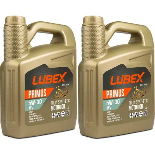 Lubex Primus MV 5W30 4 Lt Tam Sentetik Motor Yağı (2 Adet)