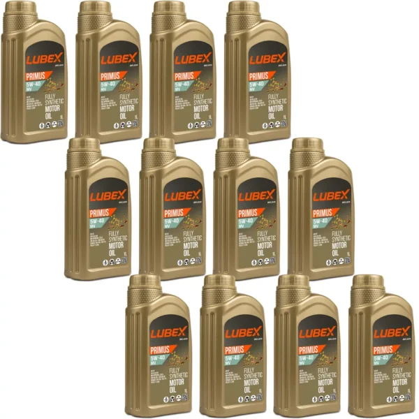 Lubex Primus MV 5W40 1 Lt Tam Sentetik Motor Yağı (12 Adet)