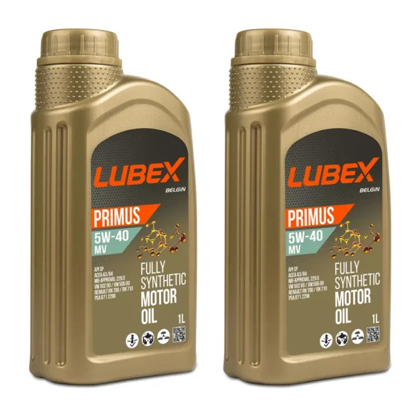 Lubex Primus MV 5W40 1 Lt Tam Sentetik Motor Yağı (2 Adet)