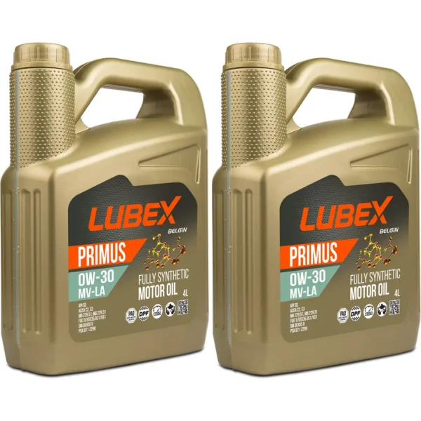 Lubex Primus MV-LA 0W30 4 Lt Tam Sentetik Motor Yağı (2 Adet)